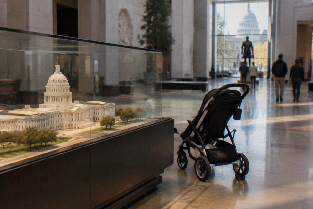 Exhibition hall displays inside the Capitol Visitor Center